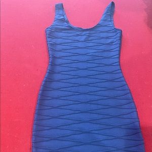 Blue summer mini dress